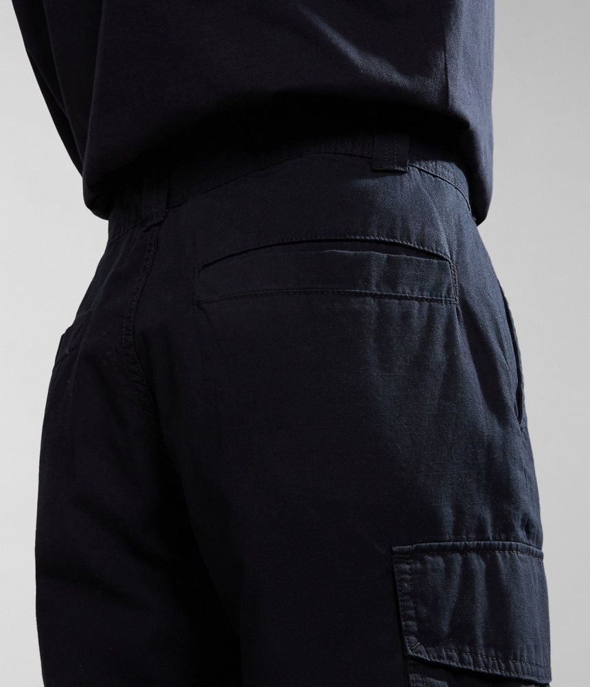 Napapijri Maranon Bermuda Shorts Muške Kratke Hlače Crne | ZYKB-01275