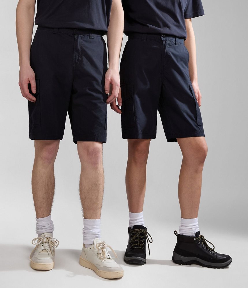 Napapijri Maranon Bermuda Shorts Muške Kratke Hlače Crne | ZYKB-01275