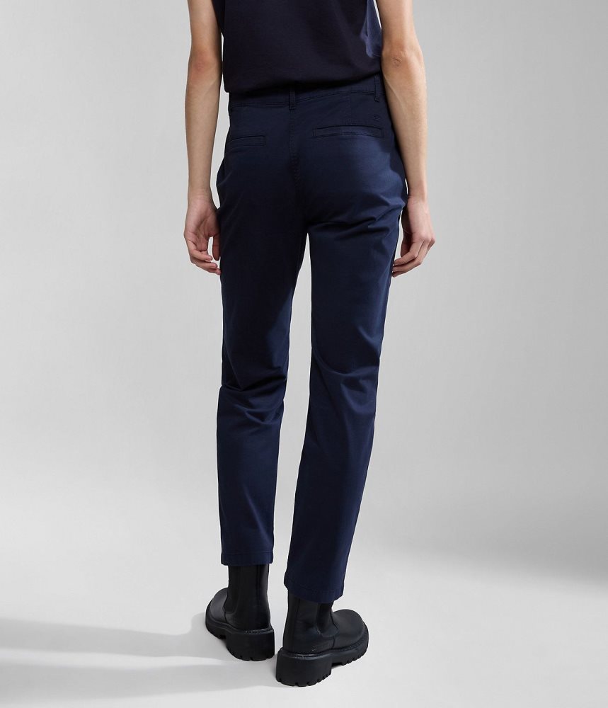 Napapijri Meridian Chino Trousers Ženske Chino Hlače Tamno Plave | GVDT-06895