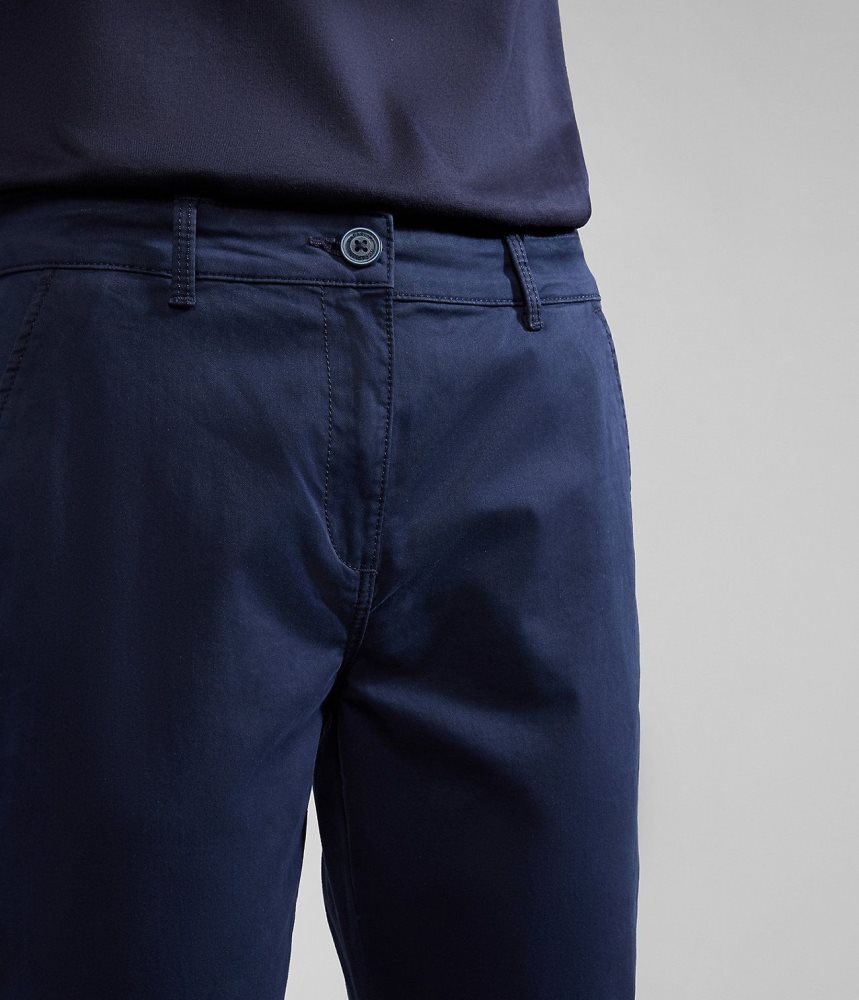 Napapijri Meridian Chino Trousers Ženske Chino Hlače Tamno Plave | GVDT-06895