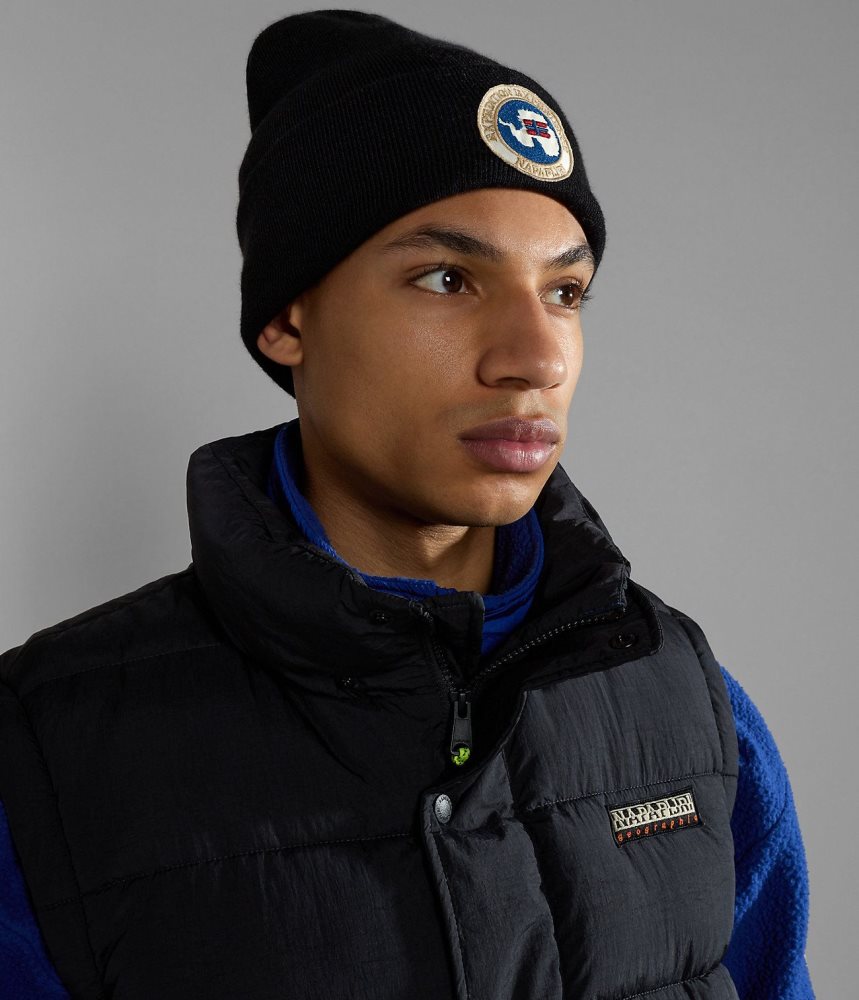 Napapijri Mountain Beanie Ženske Šeširi Crne | XFKR-32140
