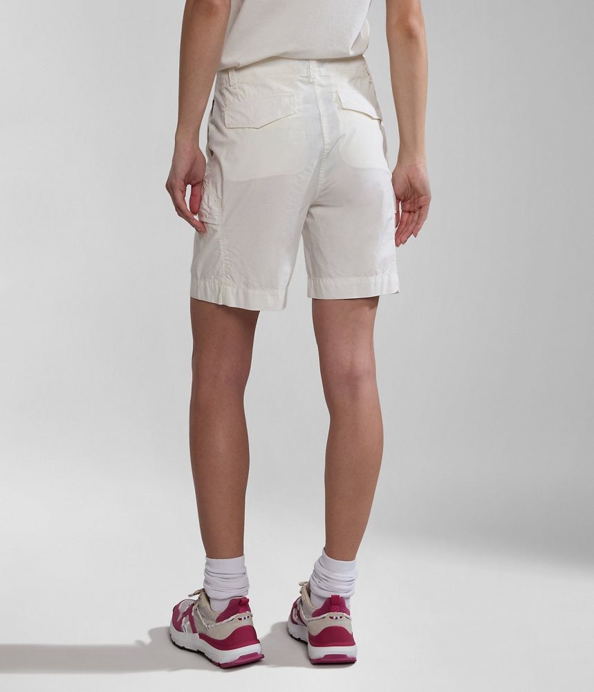 Napapijri Narin Bermuda Shorts Ženske Kratke Hlače Bijele | PBZL-68513