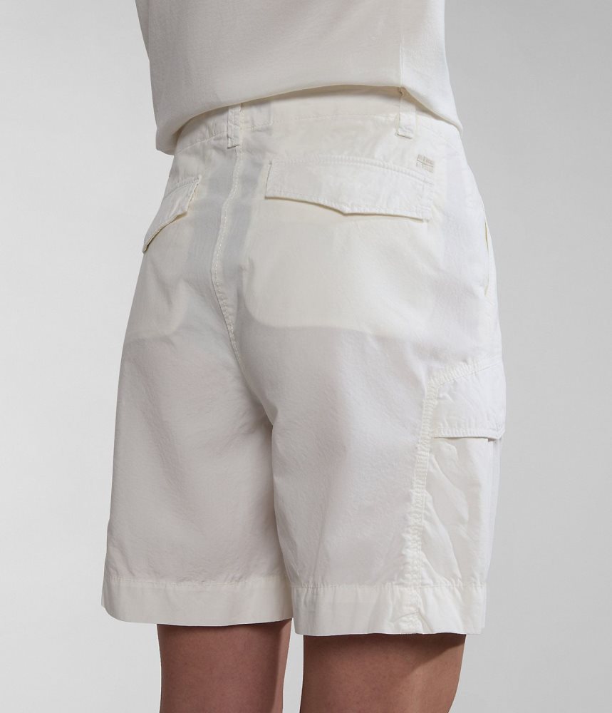 Napapijri Narin Bermuda Shorts Ženske Kratke Hlače Bijele | PBZL-68513