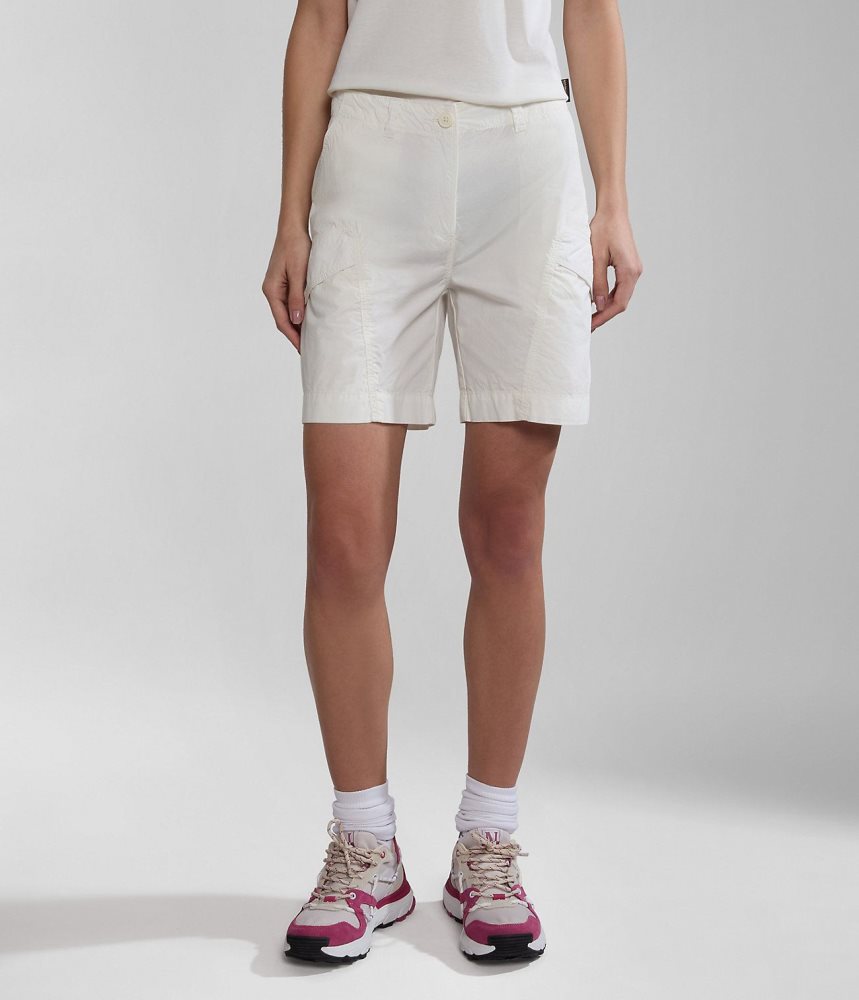 Napapijri Narin Bermuda Shorts Ženske Kratke Hlače Bijele | PBZL-68513