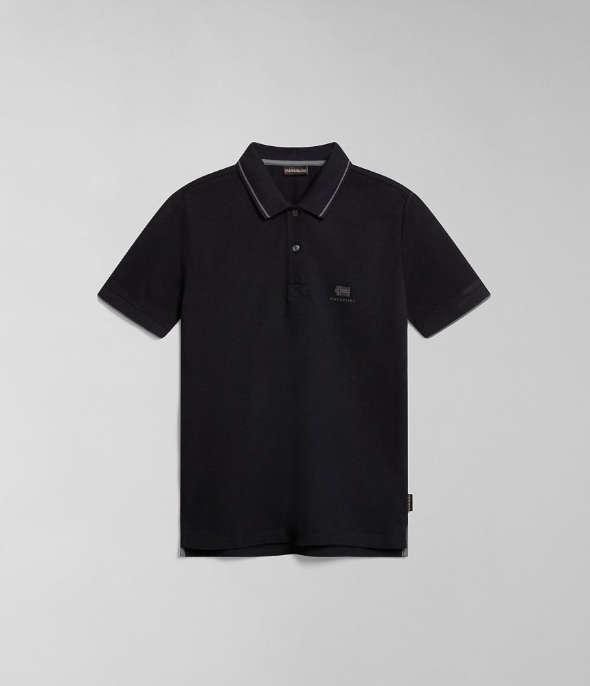 Napapijri Nina Short Sleeve Polo Shirt Ženske Polo Majice Crne | ZPEI-98127