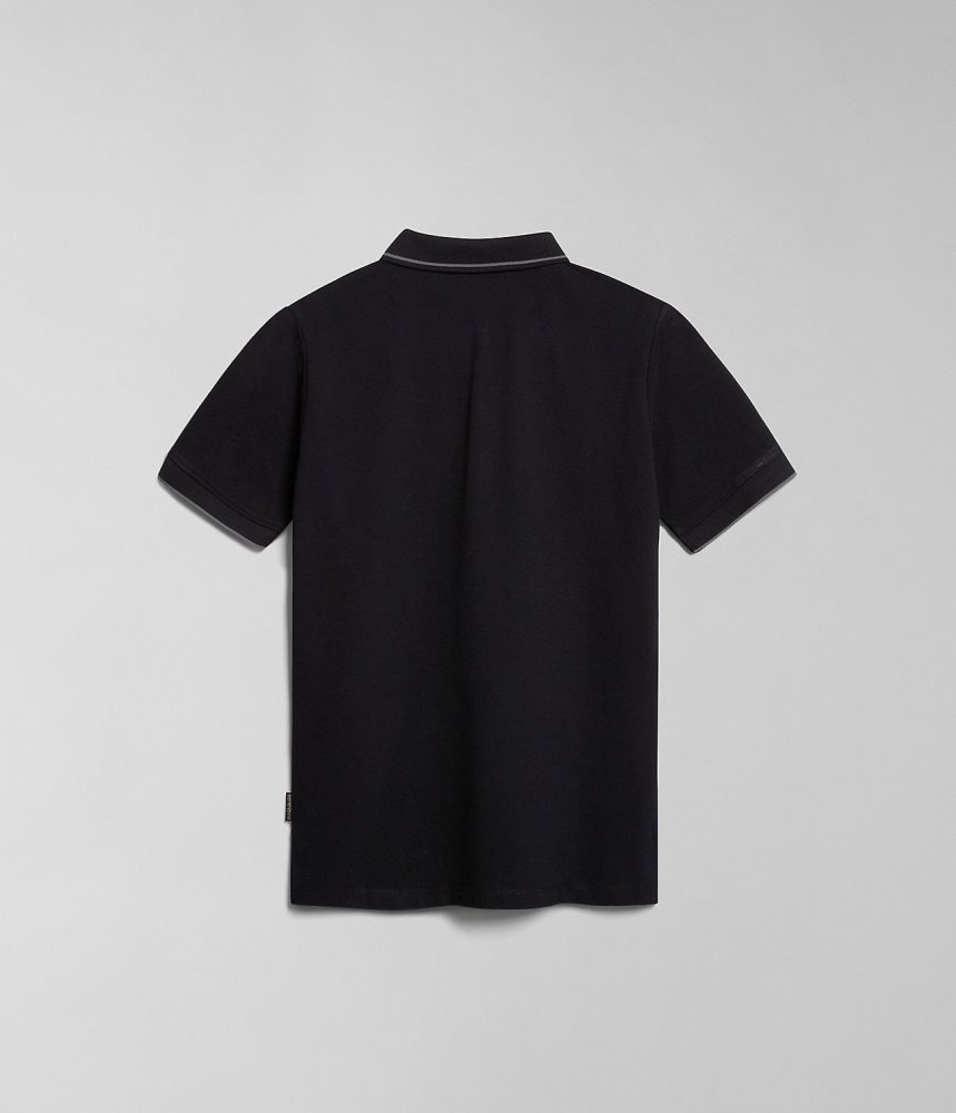 Napapijri Nina Short Sleeve Polo Shirt Ženske Polo Majice Crne | ZPEI-98127