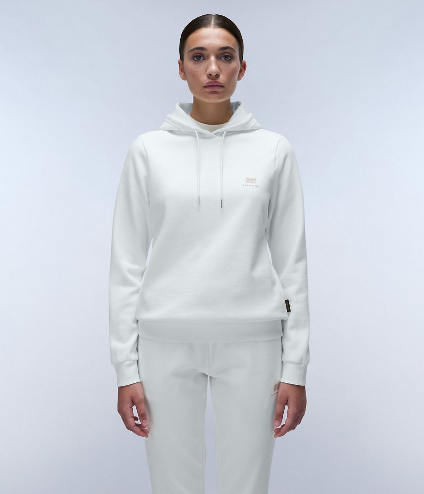 Napapijri Nina Winter Hoodie Ženske Majica s Kapuljačom Bijele | WAVS-12745