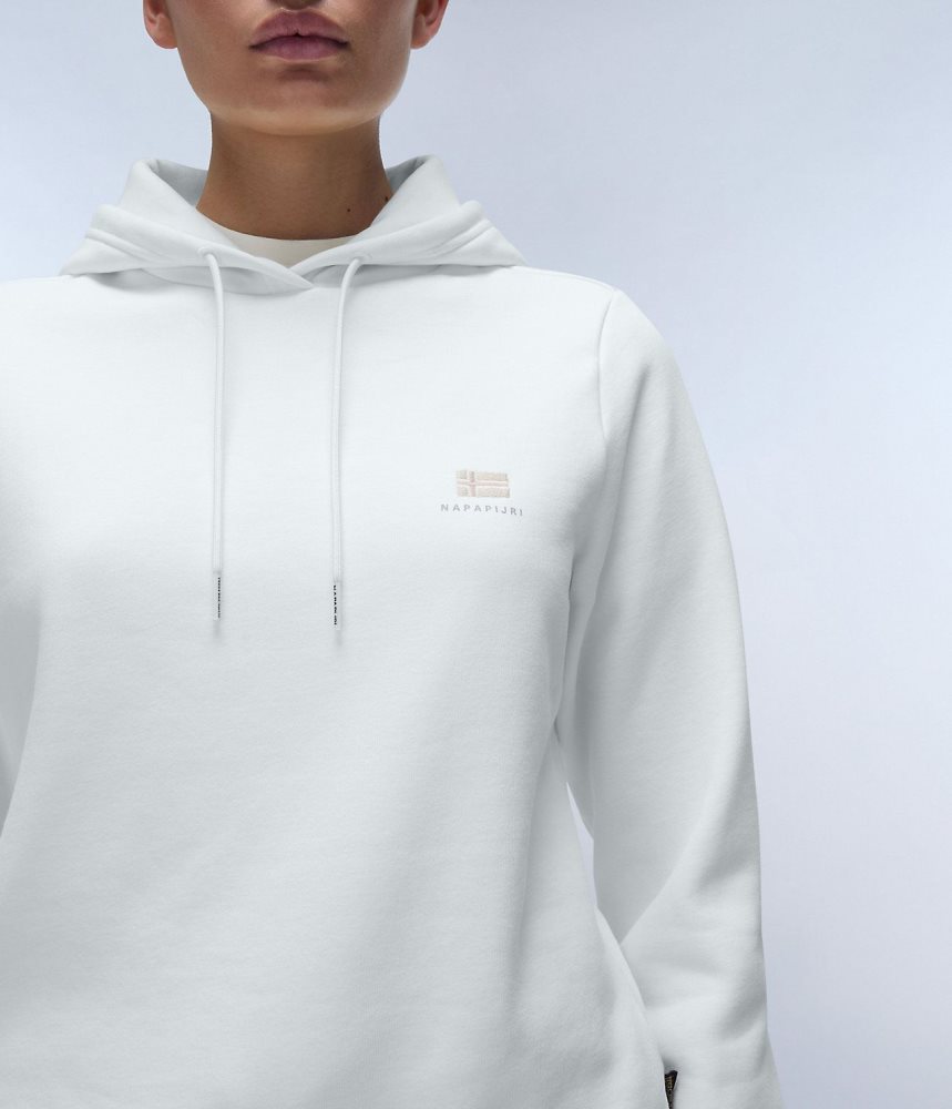 Napapijri Nina Winter Hoodie Ženske Majica s Kapuljačom Bijele | WAVS-12745