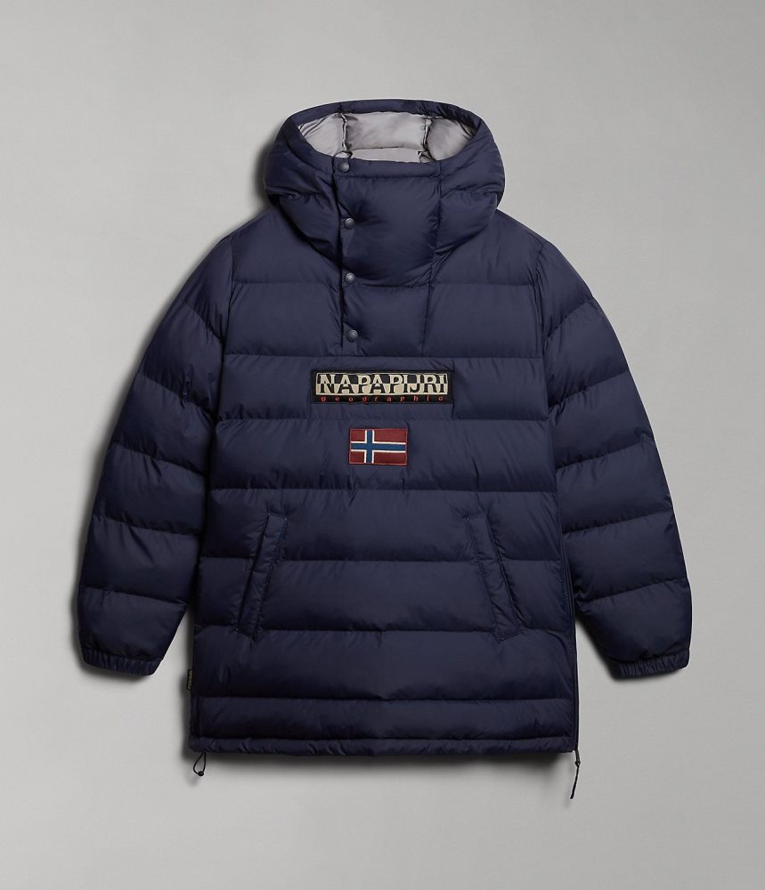 Napapijri Northfarer Puffer Anorak Ženske Puffer Jakna Tamno Plave | AWDU-14289