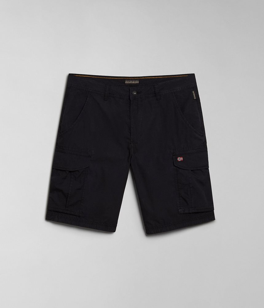 Napapijri Noto Bermuda Shorts Muške Kratke Hlače Crne | ZGAL-48957