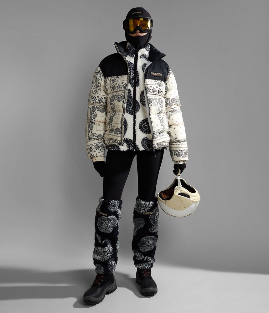Napapijri Paisley Full-Zip Fleece Ženske Fleece Bijele | YCXW-75190
