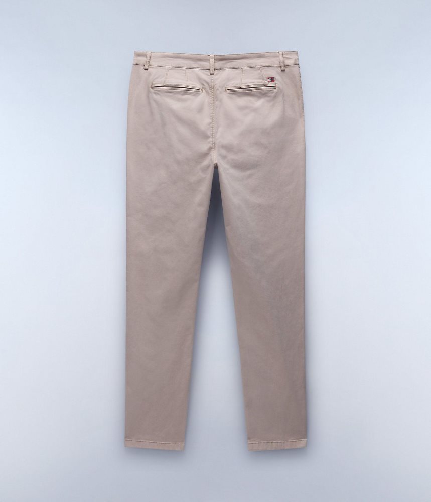 Napapijri Puyo All-Seasons Chino Trousers Muške Chino Hlače Bež | ZLMV-04239