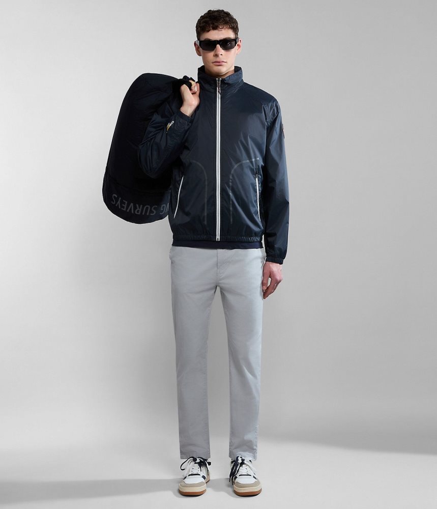 Napapijri Puyo Summer Chino Trousers Muške Chino Hlače Svijetlo Sive | VFZK-48926