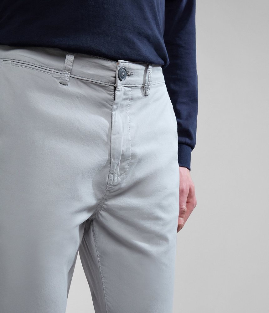 Napapijri Puyo Summer Chino Trousers Muške Chino Hlače Svijetlo Sive | VFZK-48926