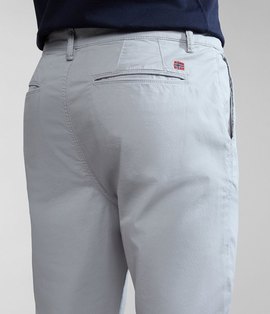 Napapijri Puyo Summer Chino Trousers Muške Chino Hlače Svijetlo Sive | VFZK-48926
