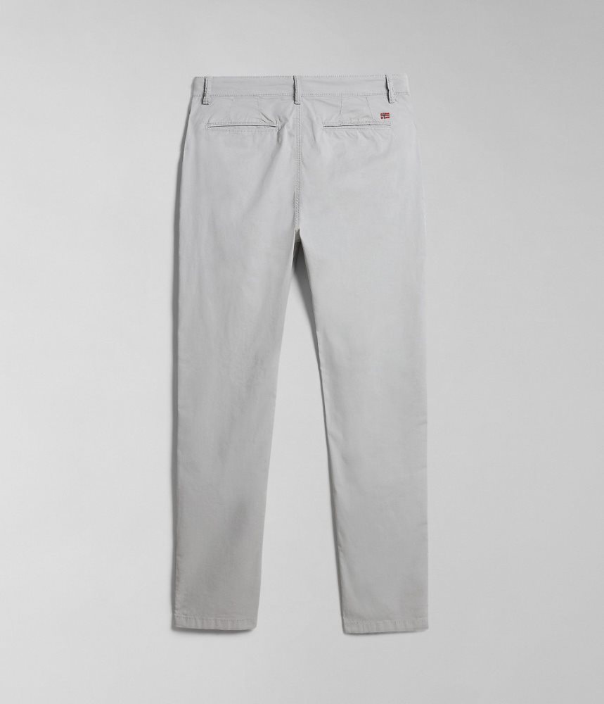 Napapijri Puyo Summer Chino Trousers Muške Chino Hlače Svijetlo Sive | VFZK-48926