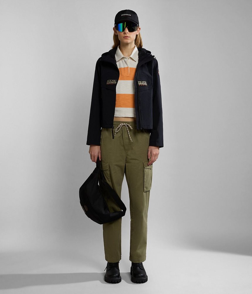 Napapijri Rainforest Open Summer Jacket Ženske Vjetrovka Crne | ZOUT-49278