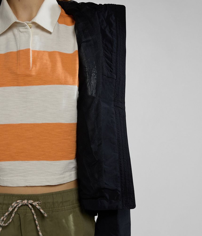 Napapijri Rainforest Open Summer Jacket Ženske Vjetrovka Crne | ZOUT-49278
