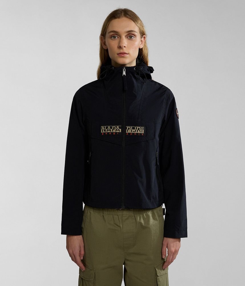 Napapijri Rainforest Open Summer Jacket Ženske Vjetrovka Crne | ZOUT-49278