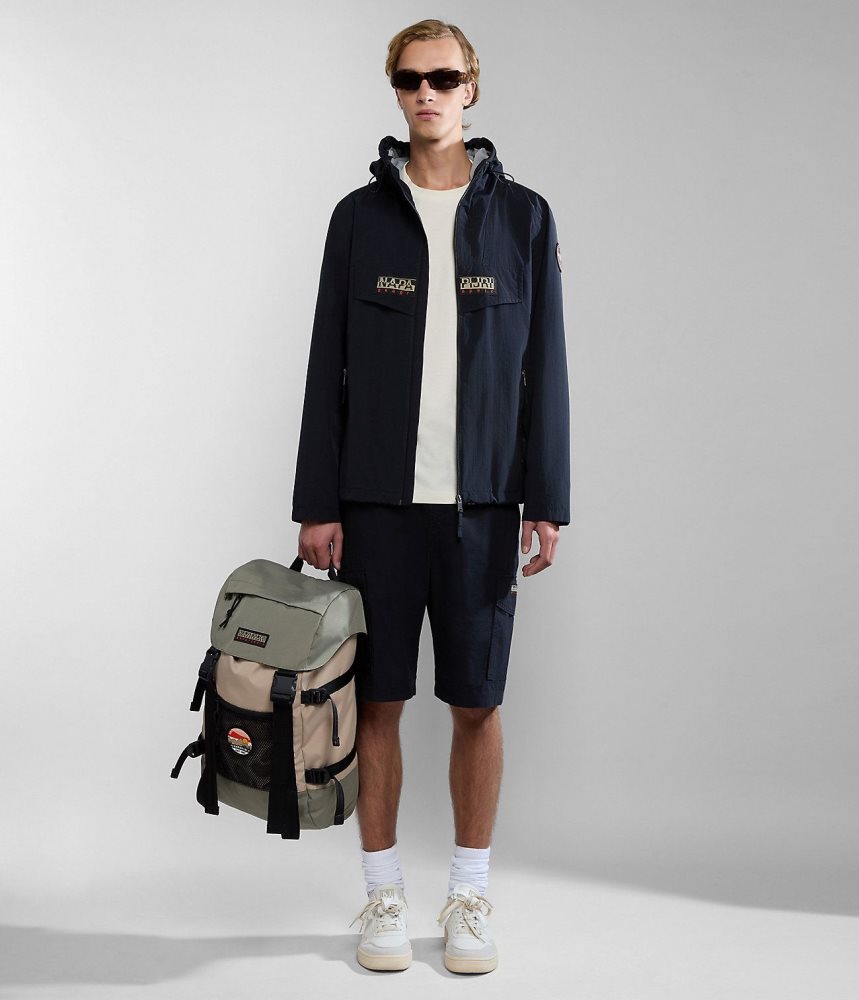 Napapijri Rainforest Open Summer Jacket Muške Kišne Jakne Crne | YXHM-65239