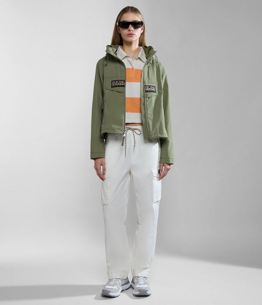Napapijri Rainforest Open Summer Jacket Ženske Short Jackets Zelene | YSAV-68150