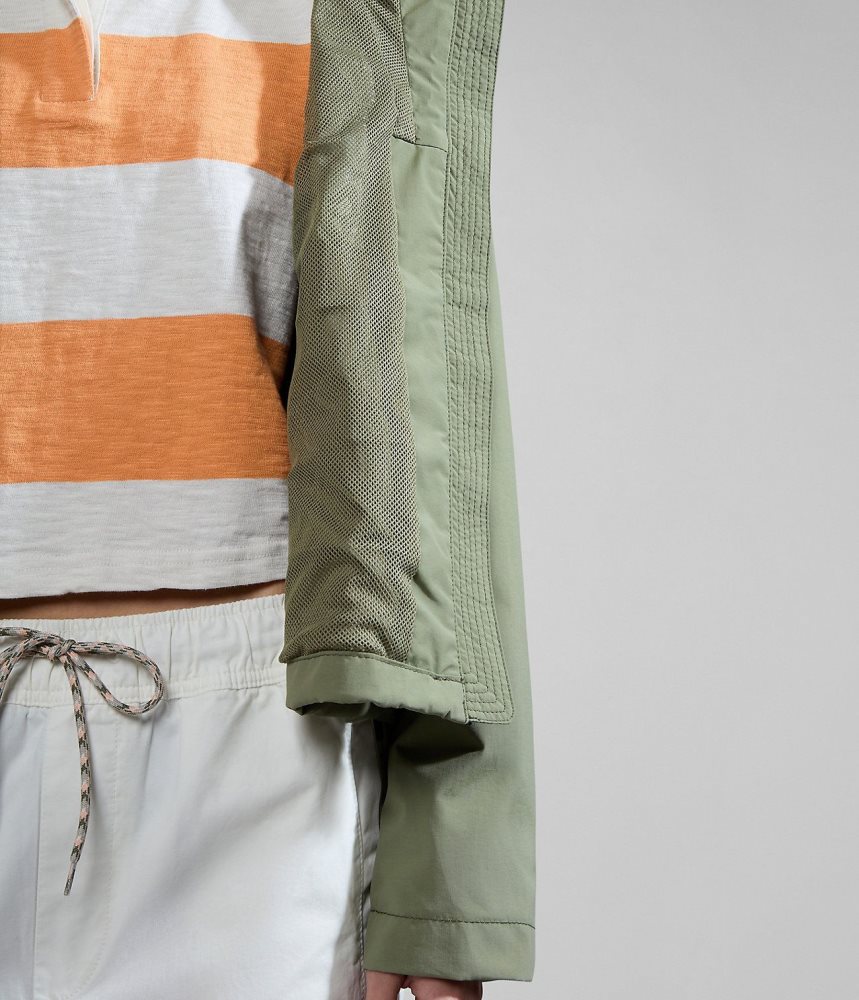 Napapijri Rainforest Open Summer Jacket Ženske Short Jackets Zelene | YSAV-68150