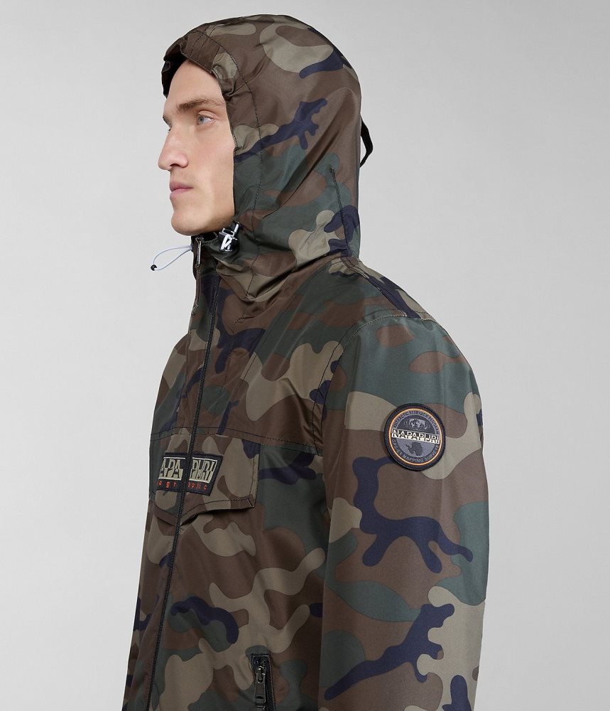Napapijri Rainforest Open Summer Print Jacket Muške Vjetrovka Multicolour | IJBN-67290