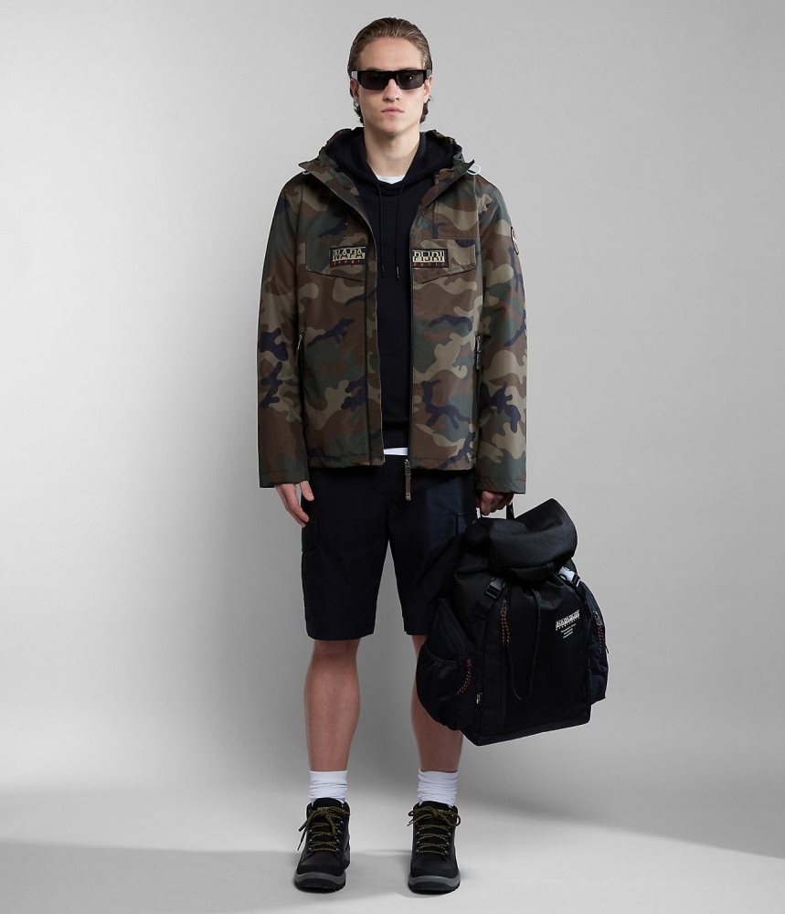 Napapijri Rainforest Open Summer Print Jacket Muške Kišne Jakne Multicolour | FZSH-93687