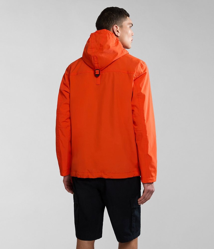 Napapijri Rainforest Pocket Summer Anorak Jacket Muške Vjetrovka Narančaste | XRMD-39658