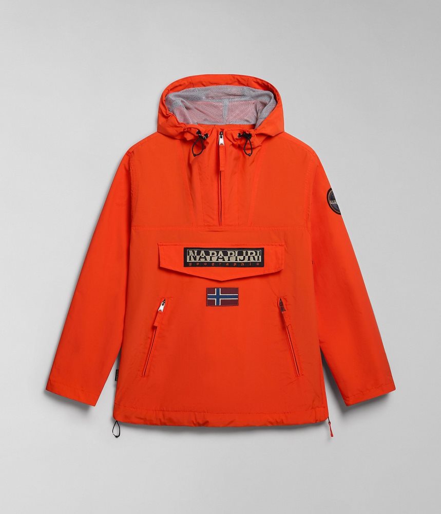 Napapijri Rainforest Pocket Summer Anorak Jacket Muške Vjetrovka Narančaste | XRMD-39658