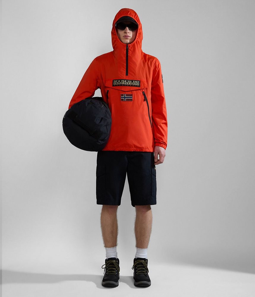 Napapijri Rainforest Ripstop Anorak Jacket - Unisex Ženske Kišne Jakne Narančaste | ZRSB-65847