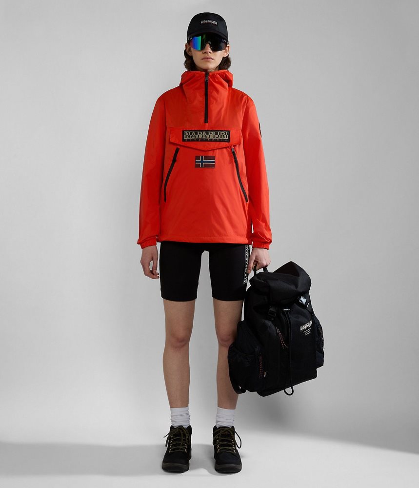Napapijri Rainforest Ripstop Anorak Jacket - Unisex Ženske Kišne Jakne Narančaste | ZRSB-65847