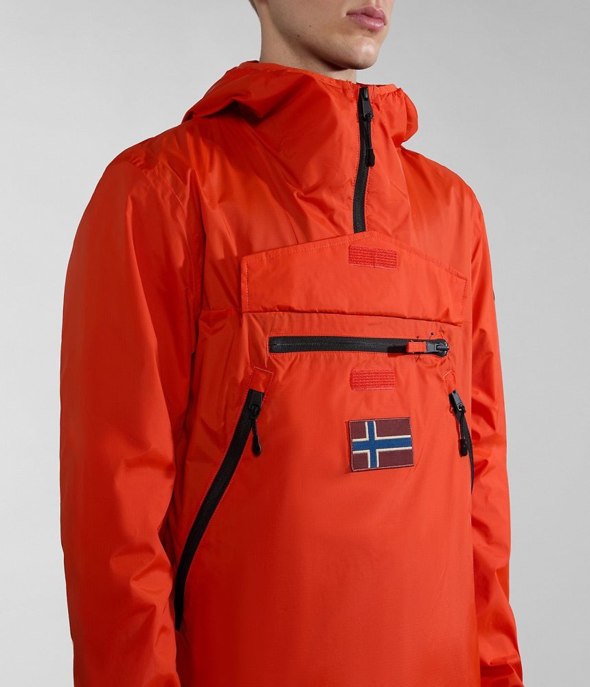Napapijri Rainforest Ripstop Anorak Jacket - Unisex Ženske Kišne Jakne Narančaste | ZRSB-65847