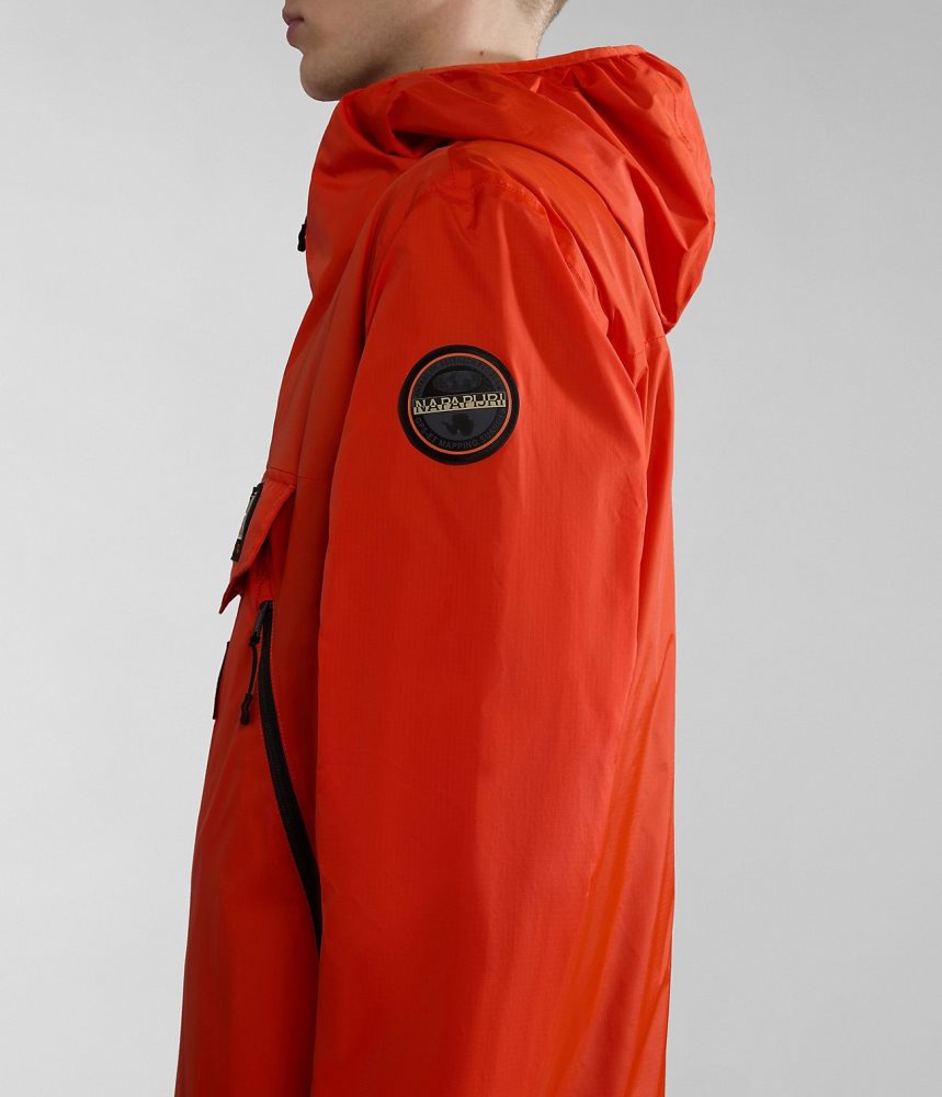Napapijri Rainforest Ripstop Anorak Jacket - Unisex Ženske Kišne Jakne Narančaste | ZRSB-65847