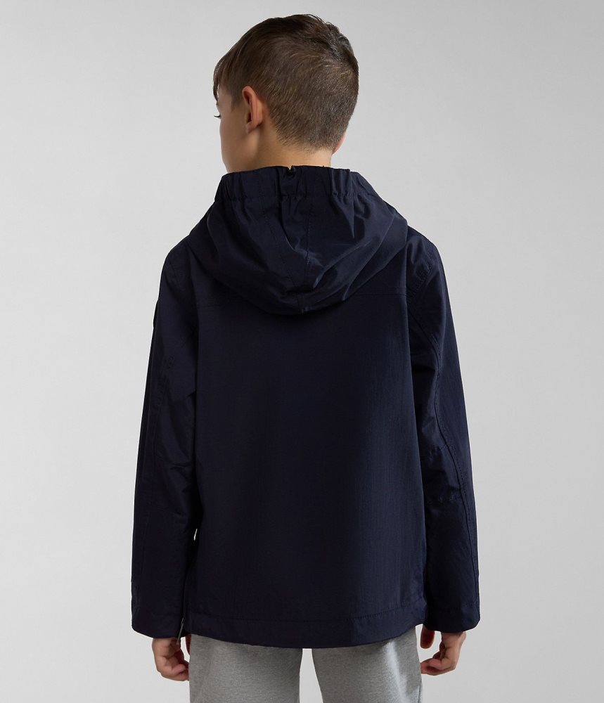 Napapijri Rainforest Summer Anorak Jacket (4-16 YEARS) Dječje Kišne Jakne Tamno Plave | XATB-10897