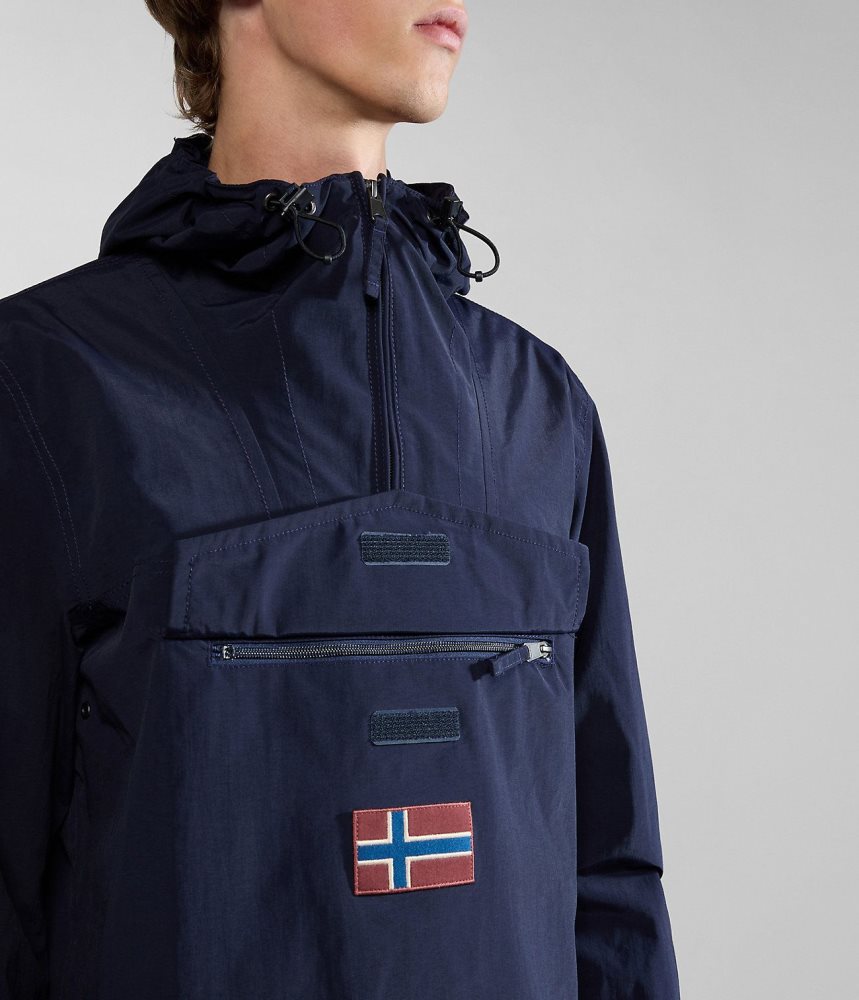Napapijri Rainforest Summer Anorak Jacket Muške Vjetrovka Tamno Plave | WBYQ-61579