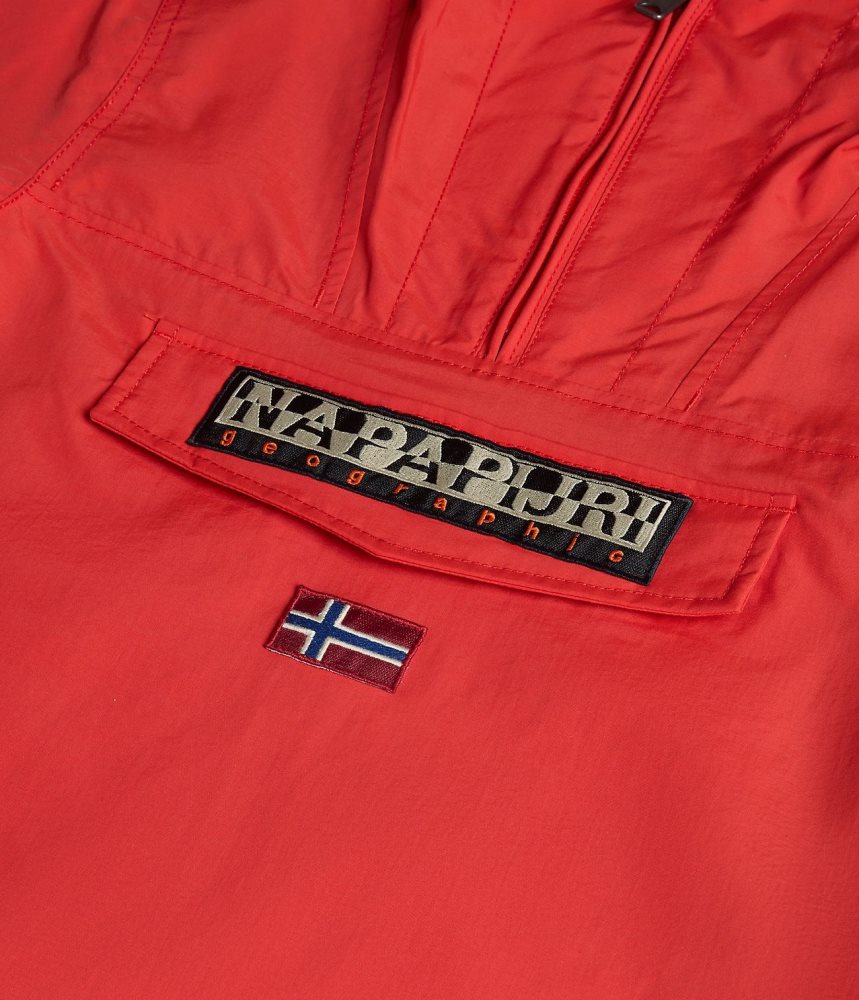Napapijri Rainforest Summer Anorak Jacket (4-16 YEARS) Dječje Vjetrovka Crvene | ZEPS-97023