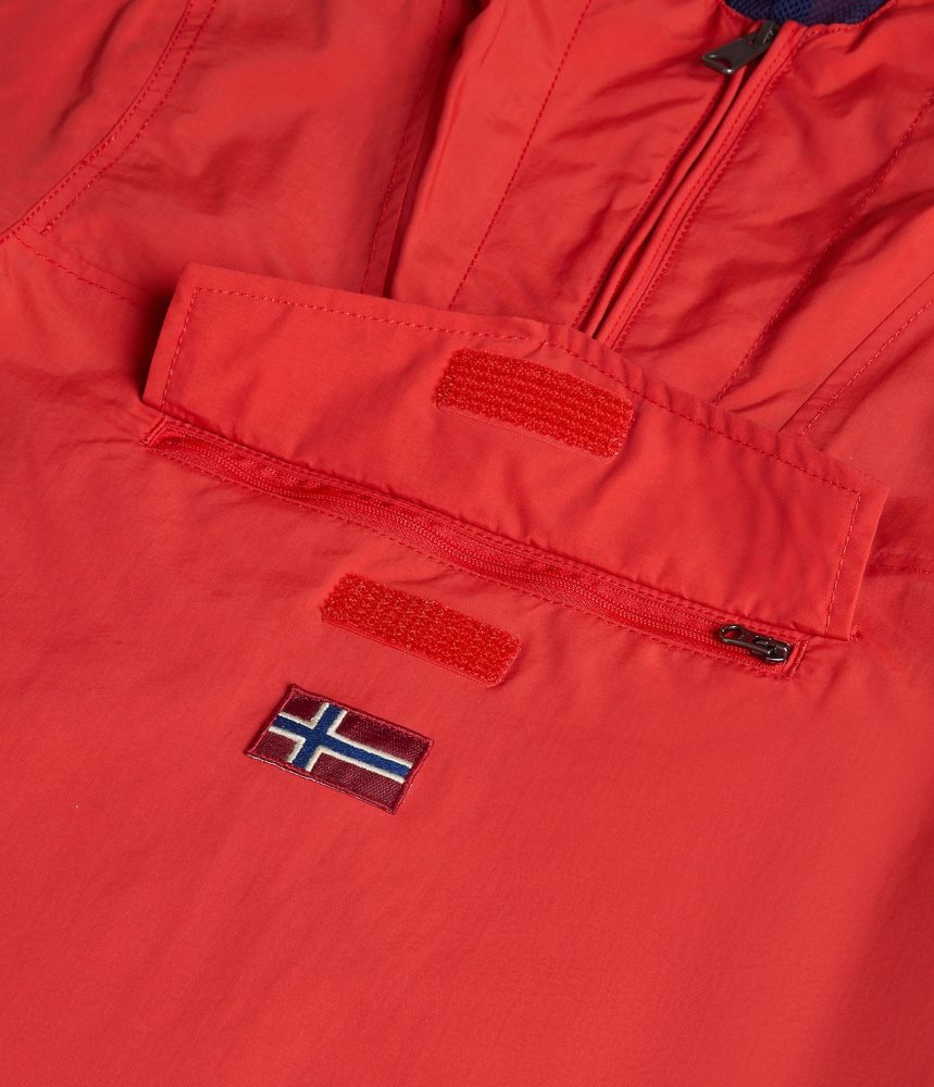 Napapijri Rainforest Summer Anorak Jacket (4-16 YEARS) Dječje Vjetrovka Crvene | ZEPS-97023