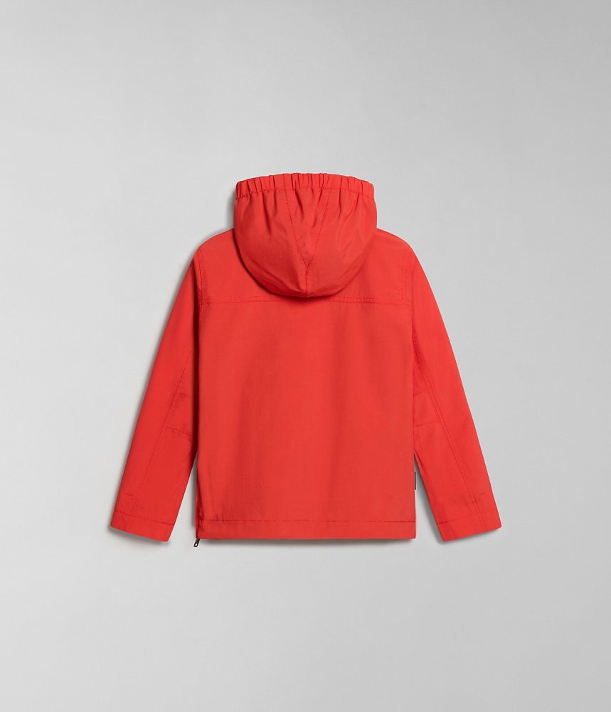 Napapijri Rainforest Summer Anorak Jacket (4-16 YEARS) Dječje Vjetrovka Crvene | ZEPS-97023