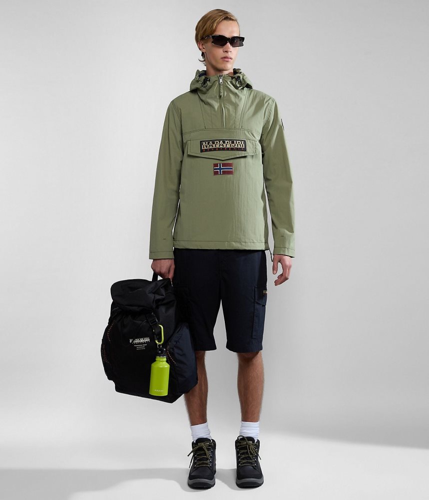 Napapijri Rainforest Summer Anorak Jacket Muške Kišne Jakne Zelene | YOSD-35802