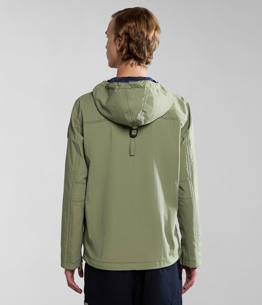 Napapijri Rainforest Summer Anorak Jacket Muške Kišne Jakne Zelene | YOSD-35802
