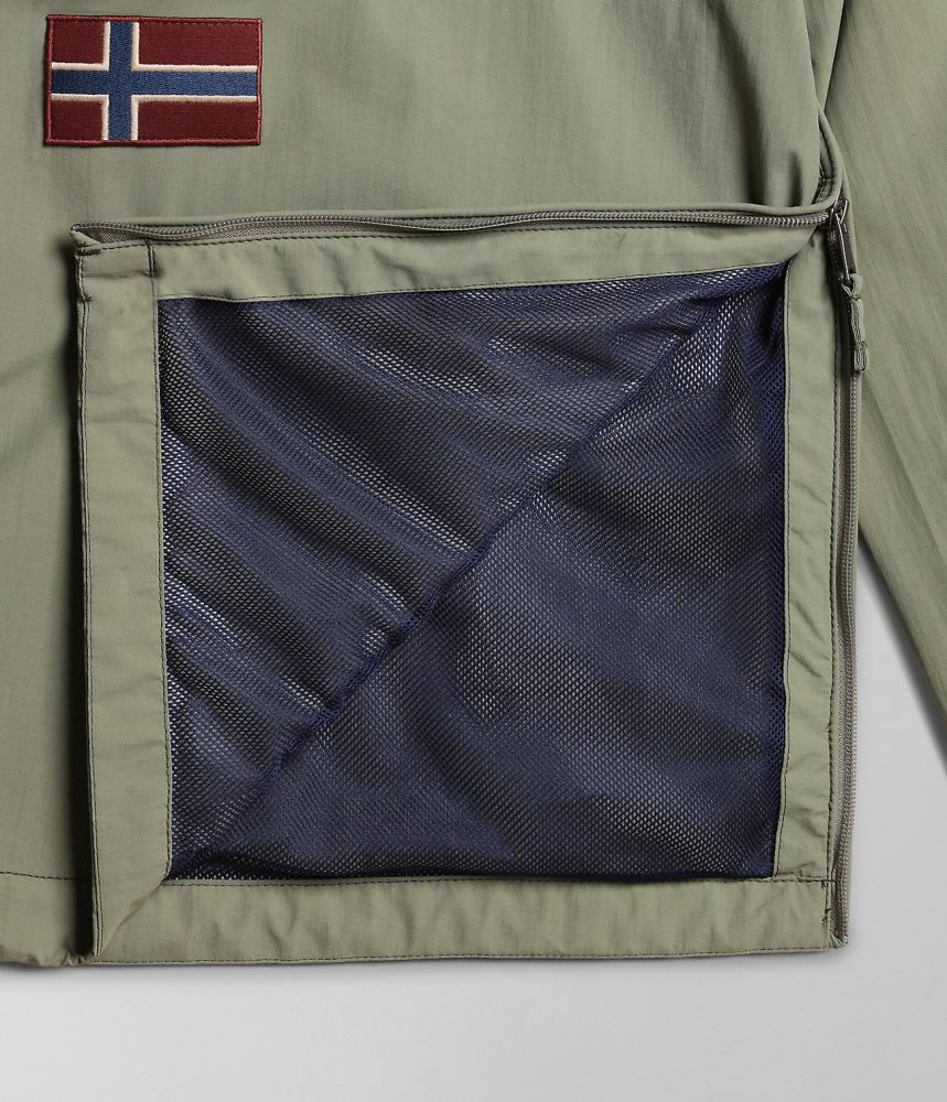Napapijri Rainforest Summer Anorak Jacket Muške Kišne Jakne Zelene | YOSD-35802