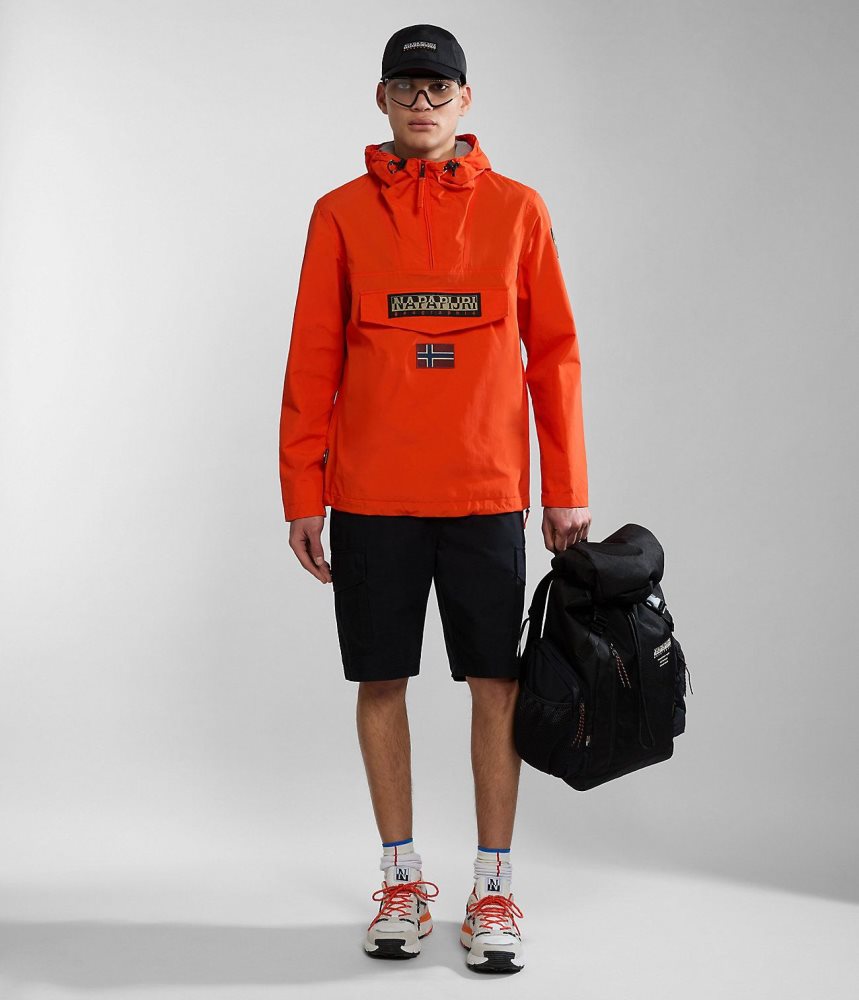 Napapijri Rainforest Summer Anorak Jacket Muške Vjetrovka Narančaste | ISDH-20841