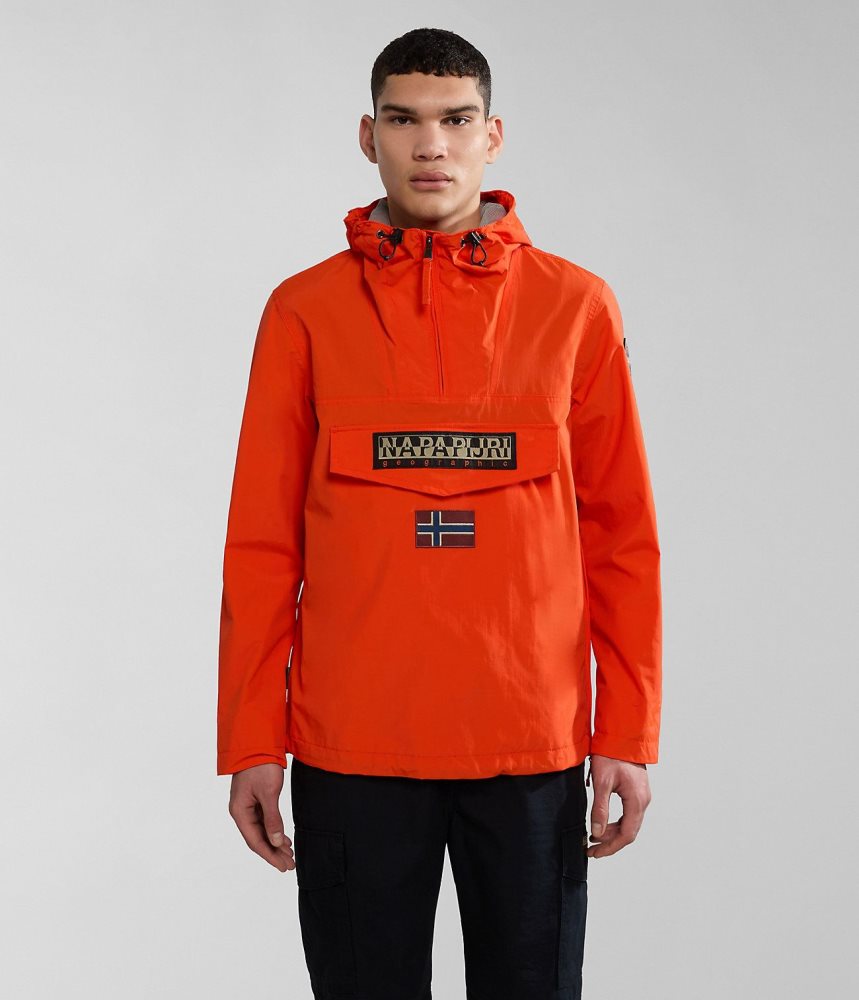 Napapijri Rainforest Summer Anorak Jacket Muške Vjetrovka Narančaste | ISDH-20841