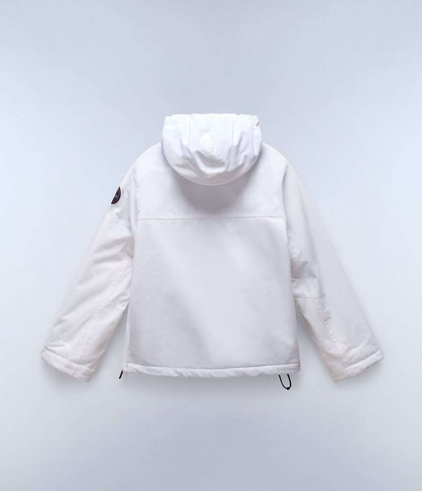 Napapijri Rainforest Winter Anorak Jacket (4-16 YEARS) Dječje Kišne Jakne Bijele | WHMP-89310