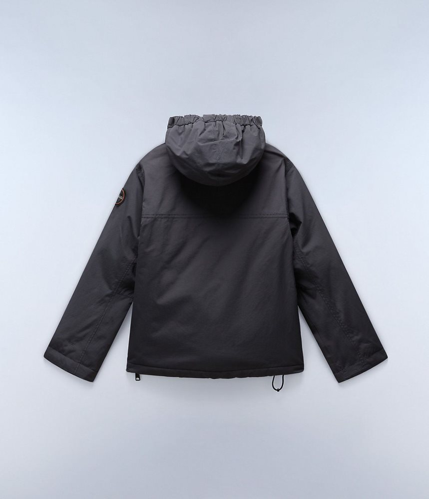 Napapijri Rainforest Winter Anorak Jacket (4-16 YEARS) Dječje Kišne Jakne Tamno Sive | WGQM-90812