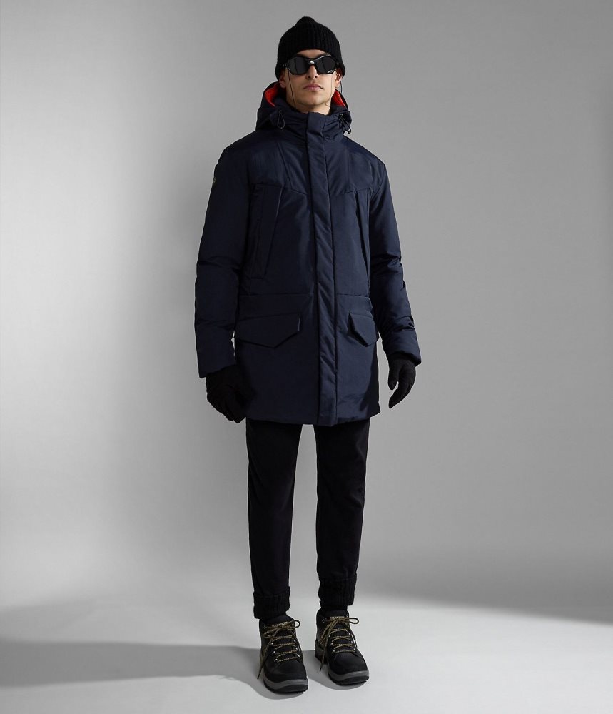 Napapijri Rankine Parka Jacket Muške Parka Jakne Tamno Plave | QHVC-91072