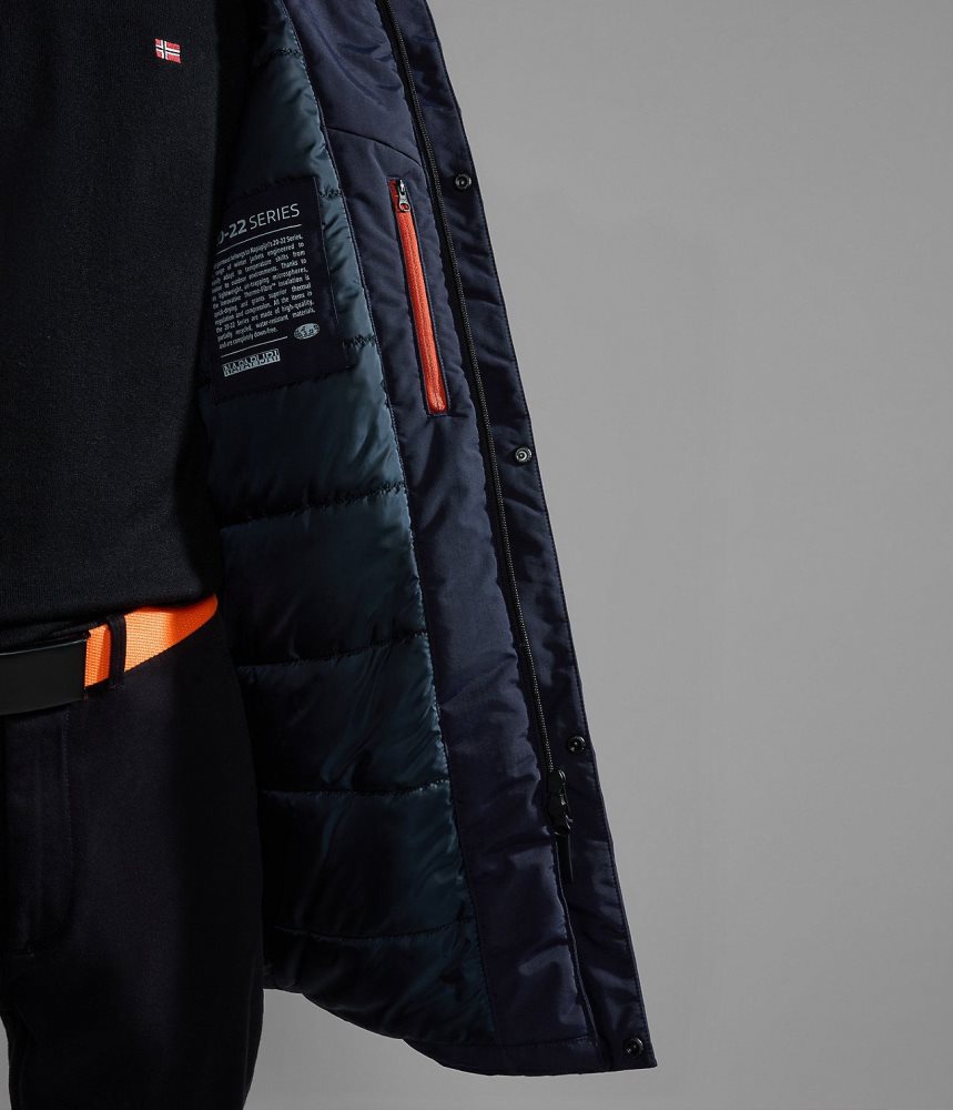 Napapijri Rankine Parka Jacket Muške Parka Jakne Tamno Plave | QHVC-91072