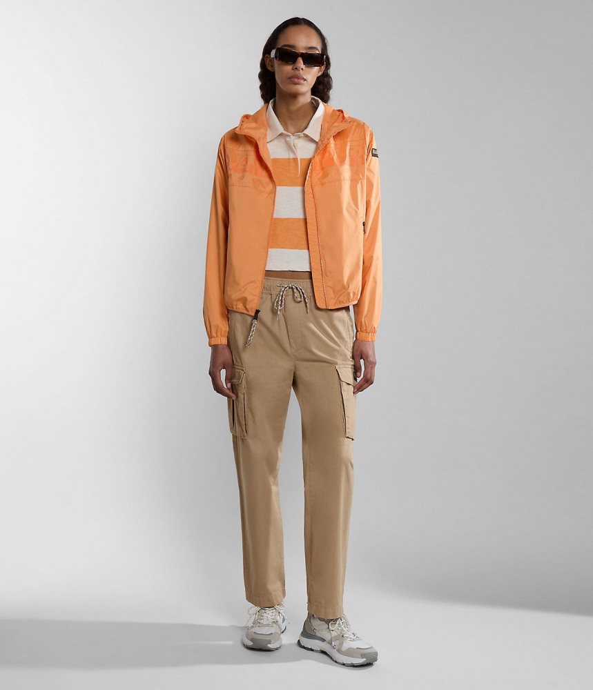 Napapijri Raymi Short Jacket Ženske Vjetrovka Narančaste | ATXQ-32074