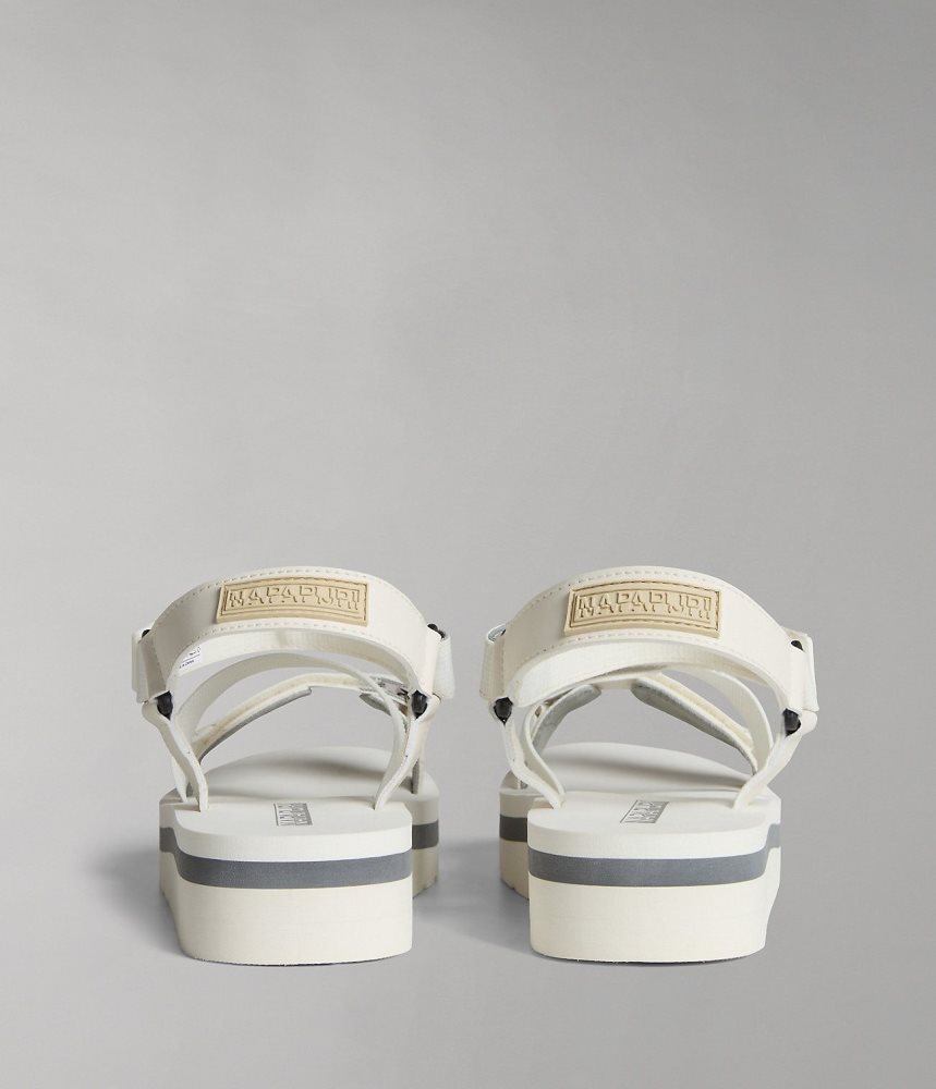 Napapijri Ripstop Dahlia Sandals Ženske Sandale Bijele | BOSF-41236